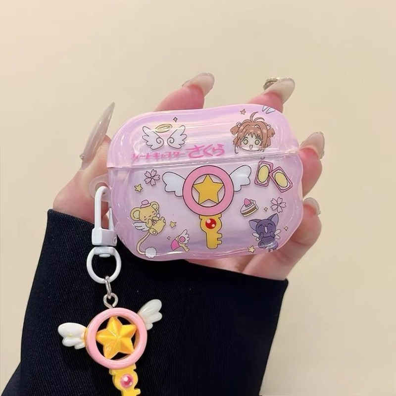 Airpod Case Cover - Karikatür Cardcaptor Sakura Sihirli Değnek Airpods