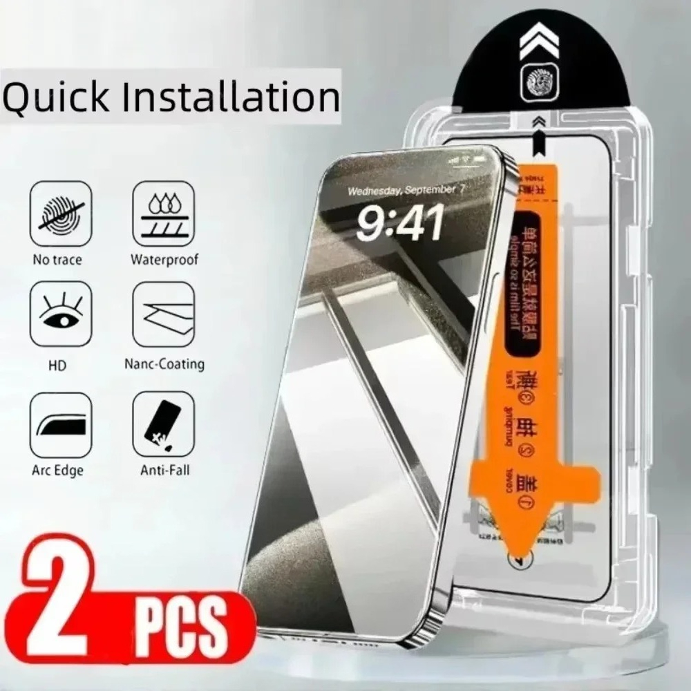 Phone Accessories Online Store - 2 adet şeffaf temperli cam filmi
