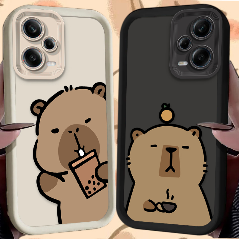 Xiaomi Redmi Note 14 - Karikatür Sevimli Kapibara Telefon Kılıfı Xiaomi
