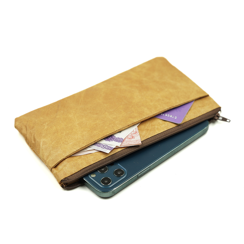 Phone Accessories Pouch - Fermuarlı Ultra İnce Fiber Kağıt Kılıf