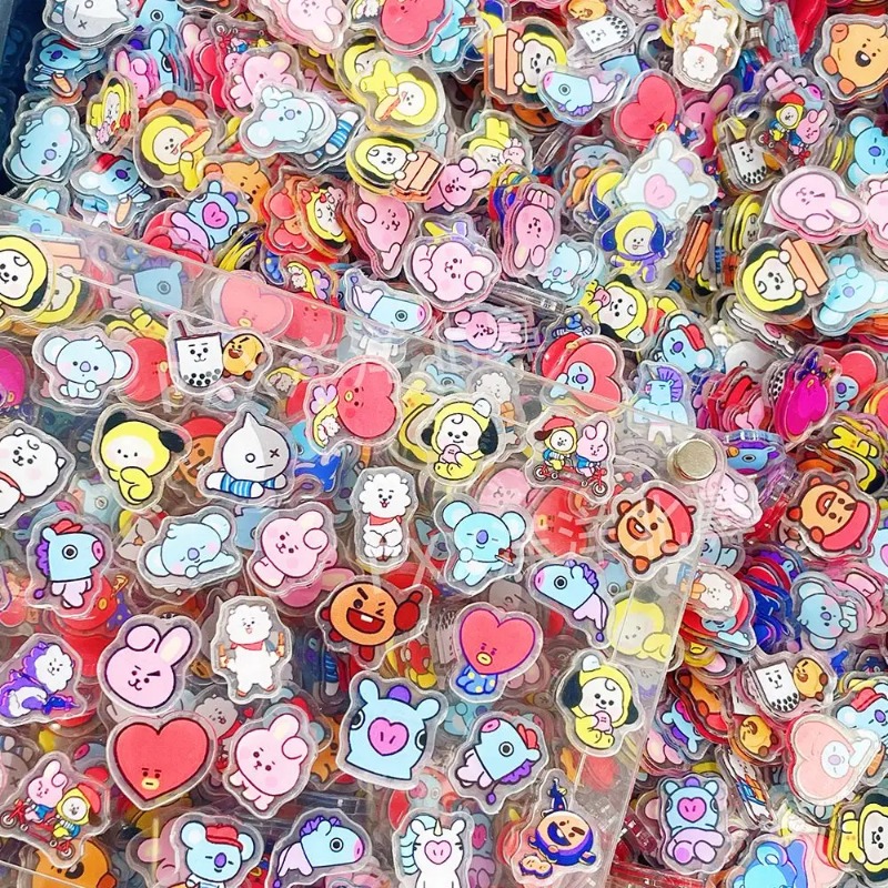 60 adet 2CM Kawaii BT21 akrili - Phone Accessories Pouch incelemesi ve fiyatı
