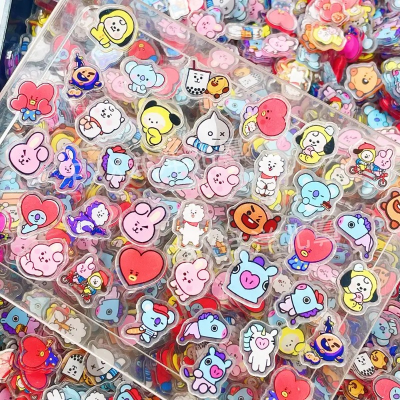 60 adet 2CM Kawaii BT21 akrili - Phone Accessories Pouch incelemesi ve fiyatı