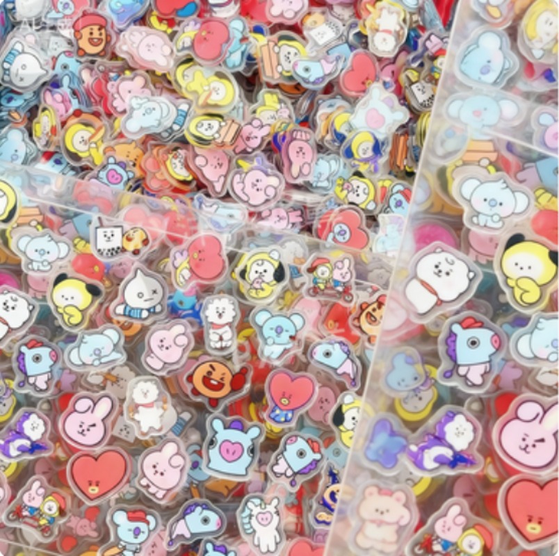60 adet 2CM Kawaii BT21 akrili - Phone Accessories Pouch incelemesi ve fiyatı